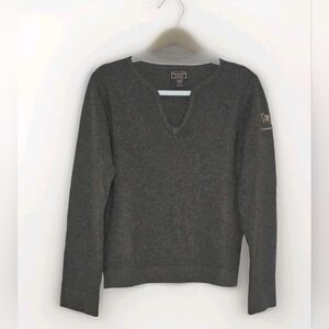 Abercrombie & Fitch Charcoal V-Neck Sweater